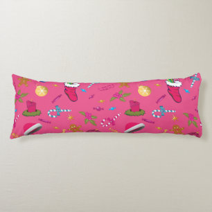 Christmas Sketch Seamless Pattern Body Cushion