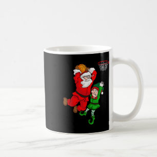 Christmas Sketll Santa Claus Slam Dunk Elf Funny H Coffee Mug