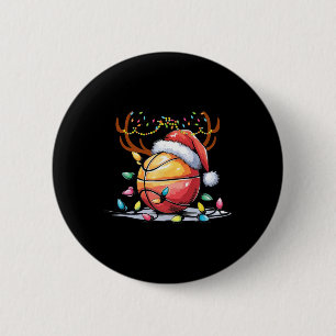 Christmas Sketll Santa Reindeer Sport Men Kids  6 Cm Round Badge