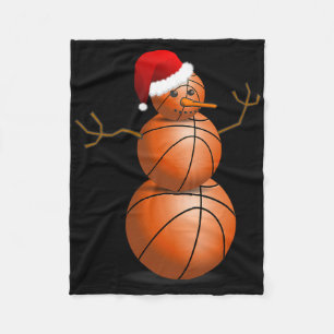 Christmas Sketll Shirt - Sketll Snowman Fleece Blanket