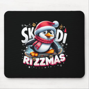 Christmas Skibidi Rizzmas Xmas Cool Penguin Holida Mouse Mat