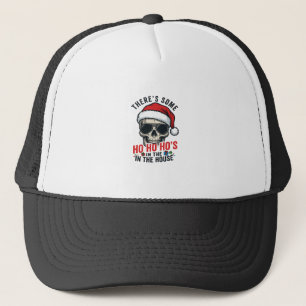 Christmas Skull Ho Ho Ho Humour Design Trucker Hat