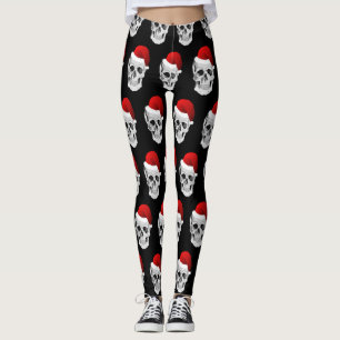 CHRISTMAS SKULL LEGGINGS