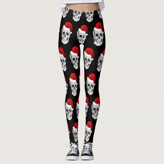 CHRISTMAS SKULL LEGGINGS (Front)