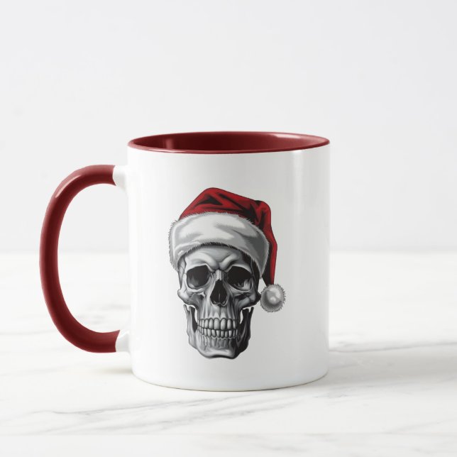 Christmas Skull Mug (Left)