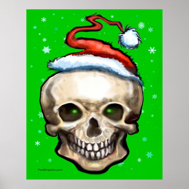 Christmas skull poster (Front)