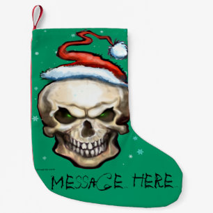 Christmas Skull Small Christmas Stocking