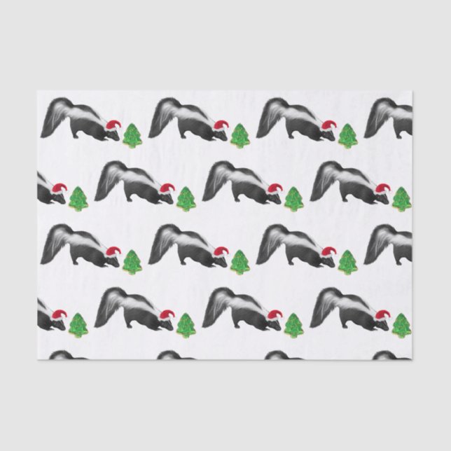 Christmas Skunk Tissue Paper (Front)