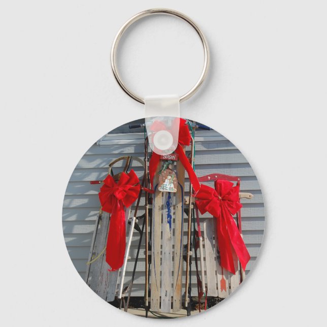 Christmas Sleds Key Ring (Front)