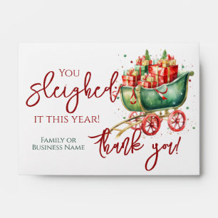Christmas Sleigh Cash Money Gift Envelope
