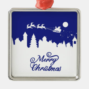 Christmas Sleigh Ride Metal Tree Decoration