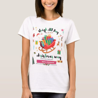 Christmas Sleigh T-Shirt" T-Shirt