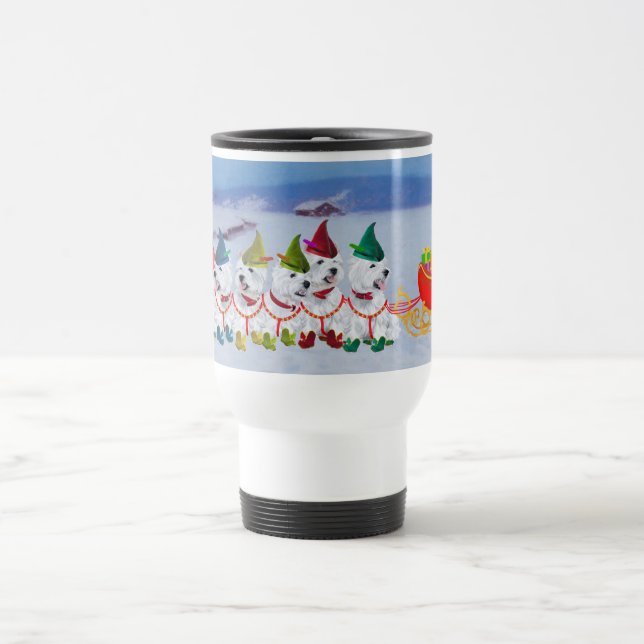 Christmas Sleigh Travel Mug (Center)