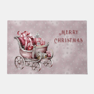 Christmas Sleigh With Gifts Holiday Doormat