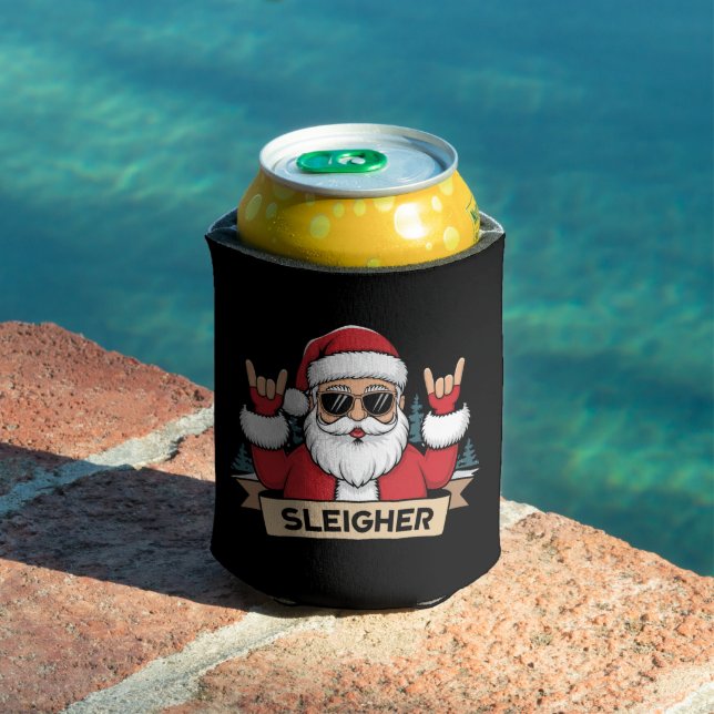 Christmas Sleigher Santa Rock Xmas Rocker  Can Cooler (In Situ Pool)