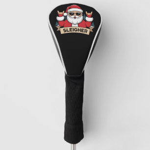 Christmas Sleigher Santa Rock Xmas Rocker Golf Head Cover