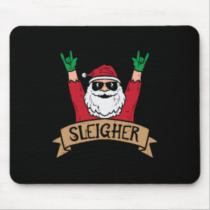 Christmas Sleigher Santa Rock Xmas Rocker Men Wome Mouse Mat