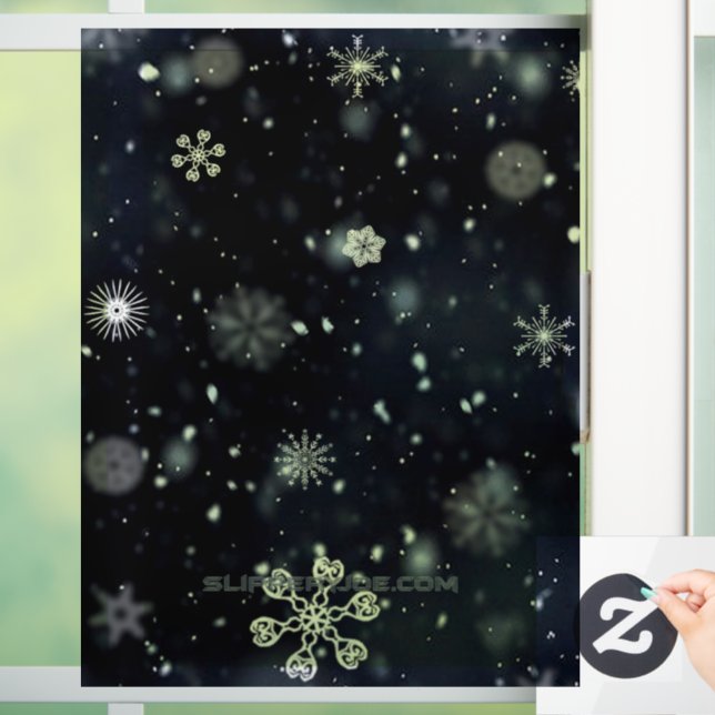 Christmas SlipperyJoe artistic gay pride gifts LGB Window Cling (Home)