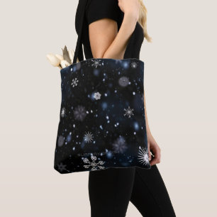 Christmas SlipperyJoe falling various shapes sizes Tote Bag