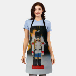 Christmas SlipperyJoe nutcracker figurine ornament Apron