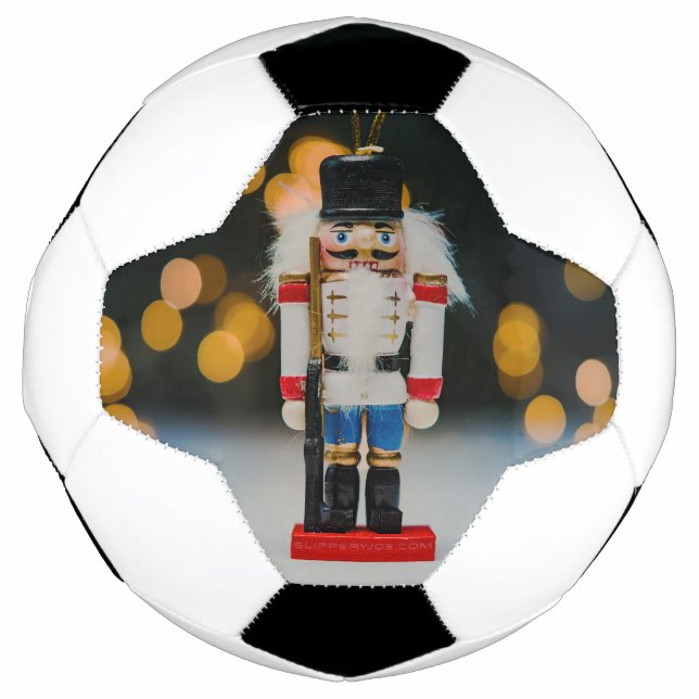 Christmas SlipperyJoe nutcracker figurine ornament Football (Front)