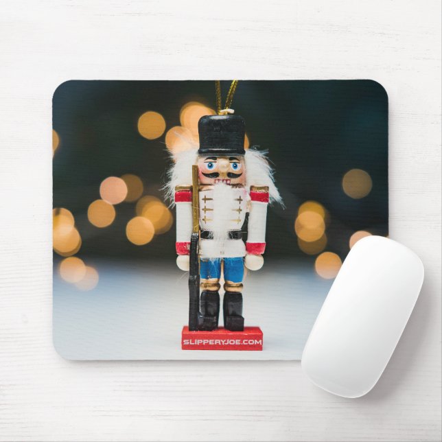 Christmas SlipperyJoe nutcracker figurine ornament Mouse Mat (With Mouse)