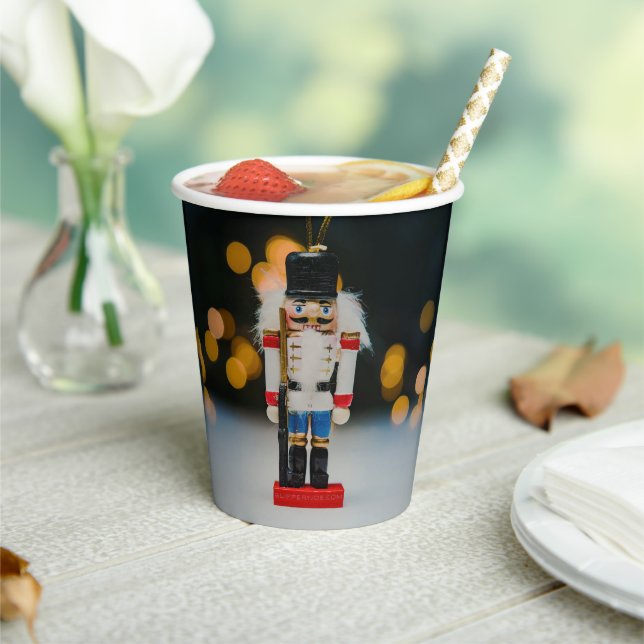 Christmas SlipperyJoe nutcracker figurine ornament Paper Cups (Insitu)