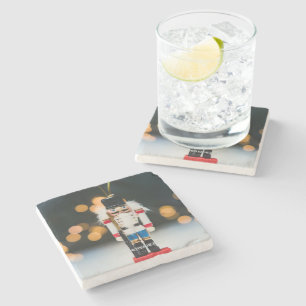 Christmas SlipperyJoe nutcracker figurine ornament Stone Coaster