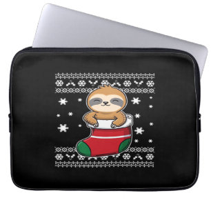 Christmas Sloth Classic T-Shirt Laptop Sleeve