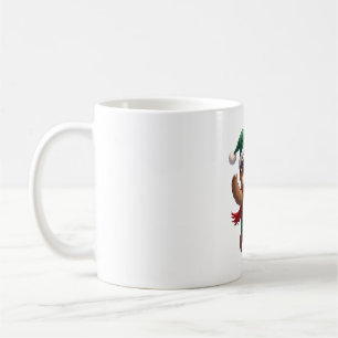 Christmas Sloth Elf Peppermint Candy Cane Shirt Gi Coffee Mug