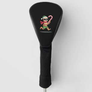 Christmas Sloth Elf Peppermint Candy Cane Shirt Gi Golf Head Cover