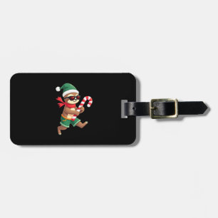 Christmas Sloth Elf Peppermint Candy Cane Shirt Gi Luggage Tag