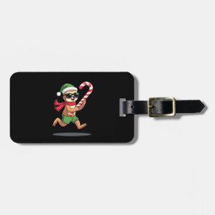 Christmas Sloth Elf Peppermint Candy Cane Shirt Gi Luggage Tag