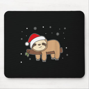 Christmas Sloth For Christmas Sweet Sloths Mouse Mat