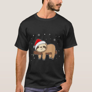 Christmas Sloth For Christmas Sweet Sloths T-Shirt