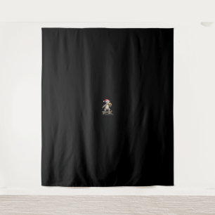 CHRISTMAS SLOTH Funny Christmas Skateboard Sloth Tapestry