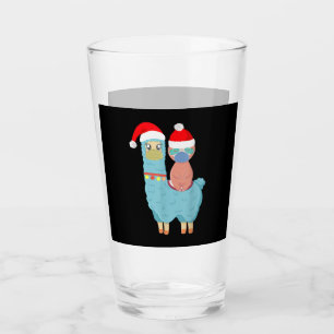 Christmas Sloth & Llama Wearing Face Mask Style Glass