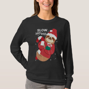 Christmas Sloth Merry Slothmas Slow Ho Ho Sloth K T-Shirt