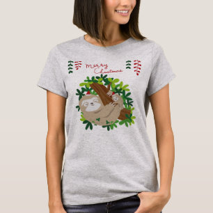 Christmas Sloth Shirt Merry Slothmas