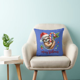 Christmas Sloth Sweatshirt, Holiday Slothmas Cushion