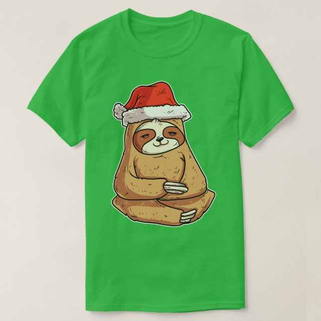Christmas Sloth T-Shirt (Design Front)