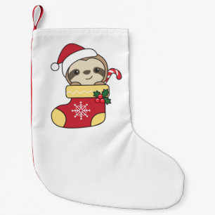 christmas-slothmas small christmas stocking