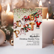 Christmas Slumber Birthday Party 