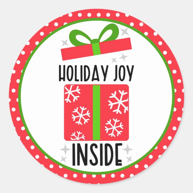 Christmas Small Business  Sticker (Front)