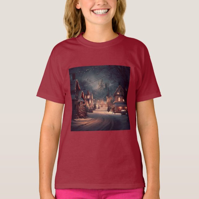 Christmas Small Town 3 T-Shirt (Front)