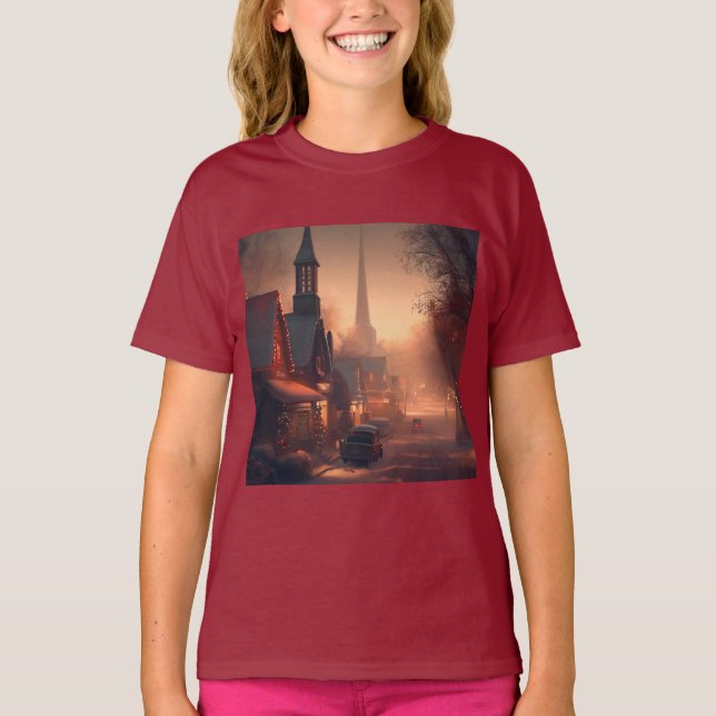 Christmas Small Town 4 T-Shirt (Front)