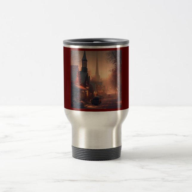 Christmas Small Town 4 Travel Mug (Center)