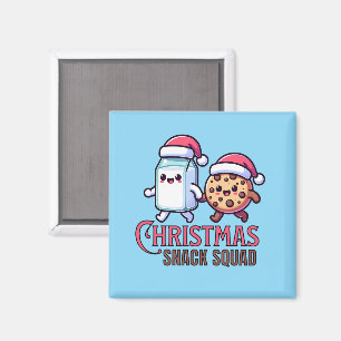 Christmas Snack Squad Milk and Cookie  Magnet