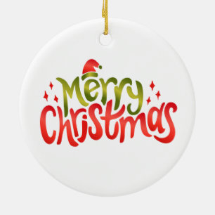 Christmas snake ceramic tree decoration