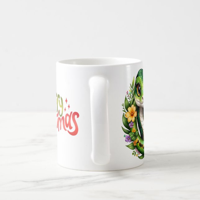 Christmas snake coffee mug (Handle)